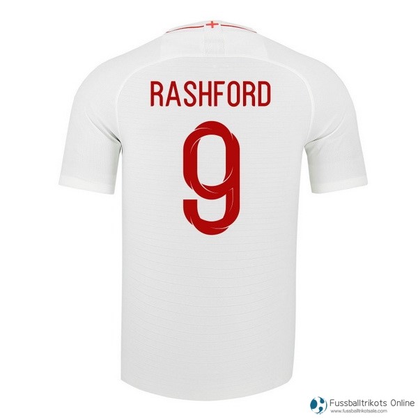 England Trikot Heim Rashford 2018 Weiß Fussballtrikots Günstig